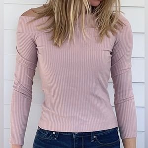 Light pink long sleeve top